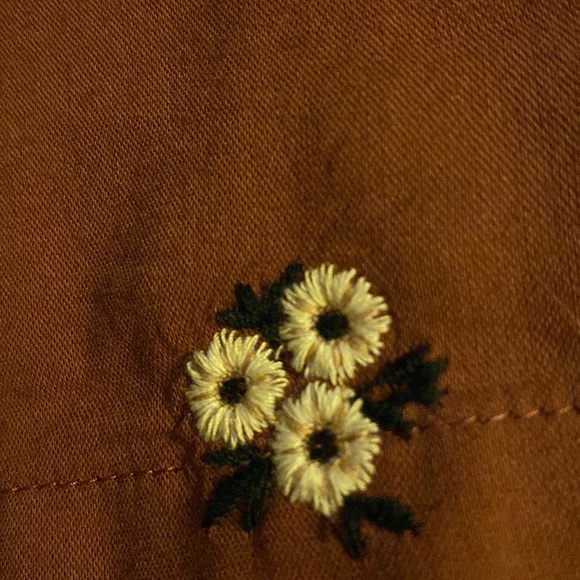 NEW Old Navy floral embroidered boho peasant top - Picture 6 of 9